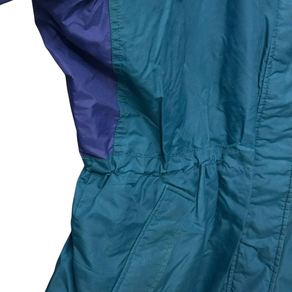 VTG Columbia Jacket Womens Large Teal Purple Longs Peak Ski‎ Full Zip Outdoor